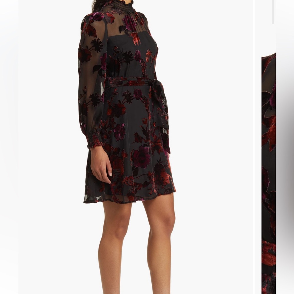 New Eliza J smocked knee length dress